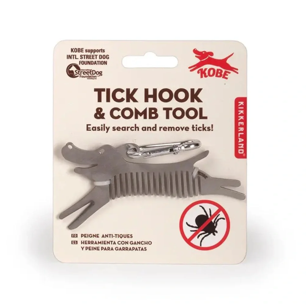 KIKKERLAND 🐾 KOBE Tick Comb